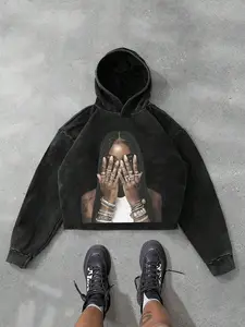 Men's Cool Hoodie, Fitted 3D Cutout Design, Pure Cotton Breathable Comfort, Graphic Pattern Print Stand Out, Casual Daily Wear & Outdoor Use