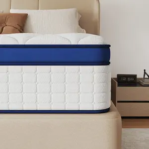 【Mother's Day Gift】Twin/Full/Queen/King 12/14 Inch, Gel Memory Foam Hybrid Mattress,Pocket Spring Box Mattress, Fiberglass Free,Medium Firmness, CertiPUR Certified jelly bed mattress queen size mattress colchones para cama mattresses bed mattress