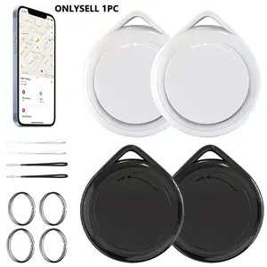 Air Tag Tracker -1/2/4 Pack (2-color：White，Black), Key Finder Works with Apple Find My(iOS only), Smart GPS Tag for Luggage, Bags, Pets-Replacement Battery, wireless Locator, Anti Lost Wireless, Wireless Positioning Tracker