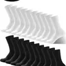 Men's Solid Color Socks, Casual Comfortable Breathable Soft High-Stretch Socks for Daily Wear, All-Season Socks, Breathable Minimalist Socks