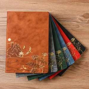 Chinsikol Leather Diary Book with Hard Cover, Vintage Style Notebook, 200 Pages Lined Paper, Ideal for School, Travel, Business, Work, Home Writing, Vintage Leather Journal