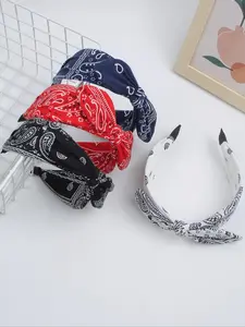 Vintage Flower Pattern Headband, Cute Wide Band Hair Hoop for Women & Girls, Fashion Hair Accessories for Party, Daily Clothing Decor, Headbands Women
