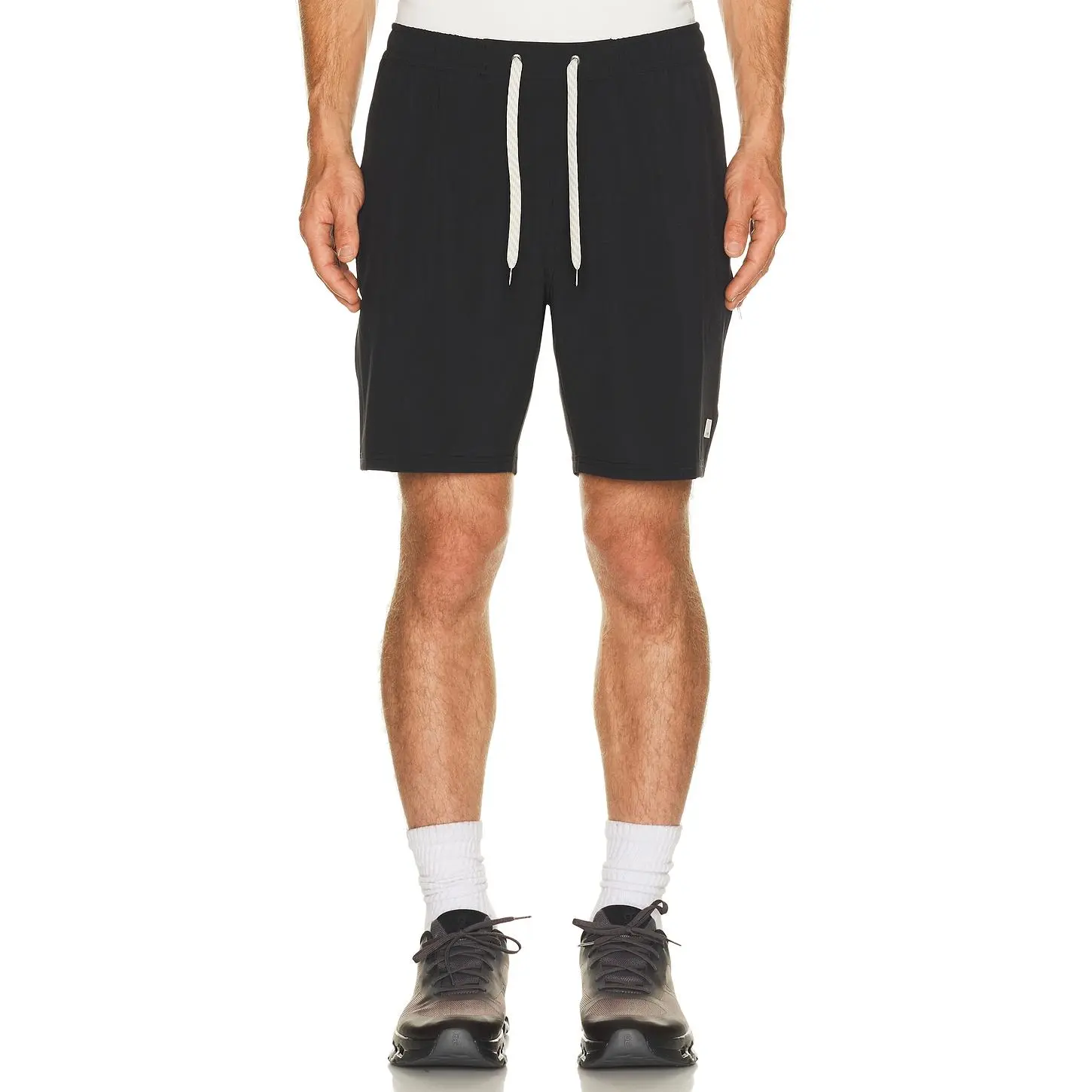 Vuori Banks Session Unlined 7" Short in Black