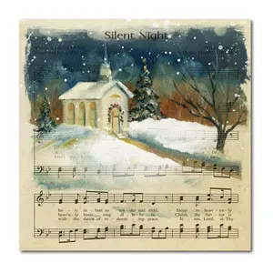 Courtside Market Silent Night 24x24 Canvas