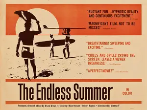 Endless Summer Surfing Movie Print