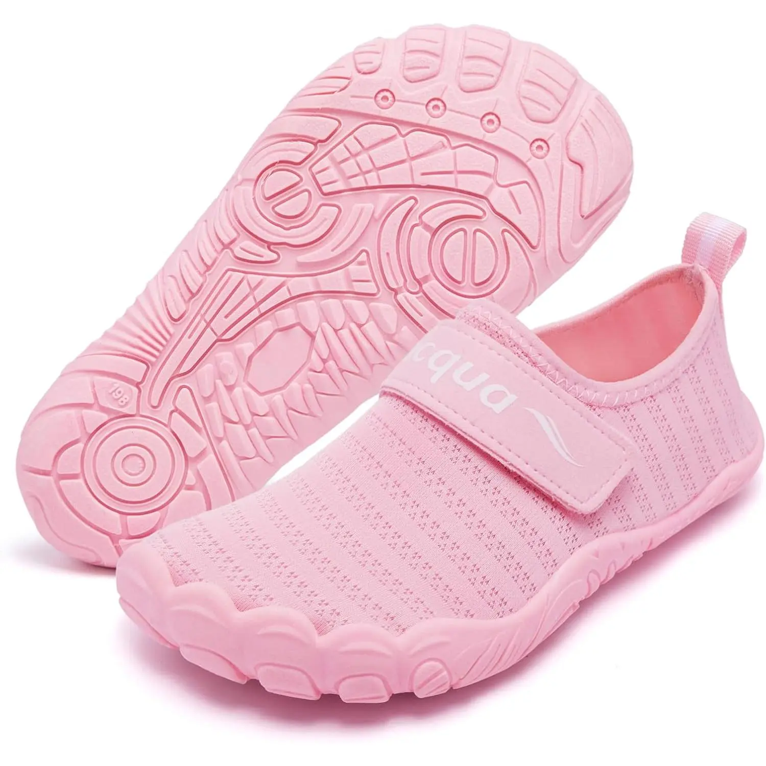 Kids Water Shoes Non-Slip Beach Shoes Outdoor Breathable Swim Shoes Quick Dry Lightweight Pool Aqua Shoes Boys Girls(Little Kid/Big Kid) Tpr Soles Amphibious Collapsible