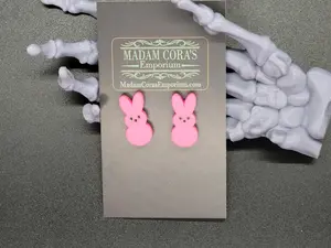 Peep Bunny Post Earrings