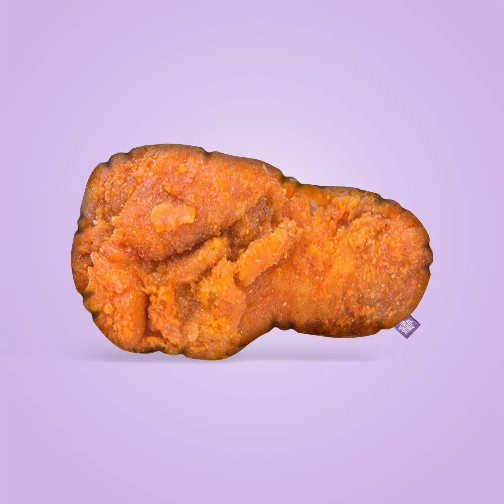 Fried Chicken Pillow | All About Vibe – Life-Like 3D Chicken Wing Throw Pillow | Funny Game Day Decor & Foodie Gift | Soft & Huggable, Handmade in USA
