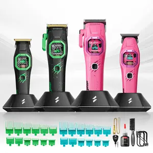 [live]Suprent FANGS Vector Clipper – 13,000 RPM AI Controlled Motor Unique U-Shape Blade- Dual Mode Lever LED Light- Professional Hair Trimmer for Barbers-Gift for man