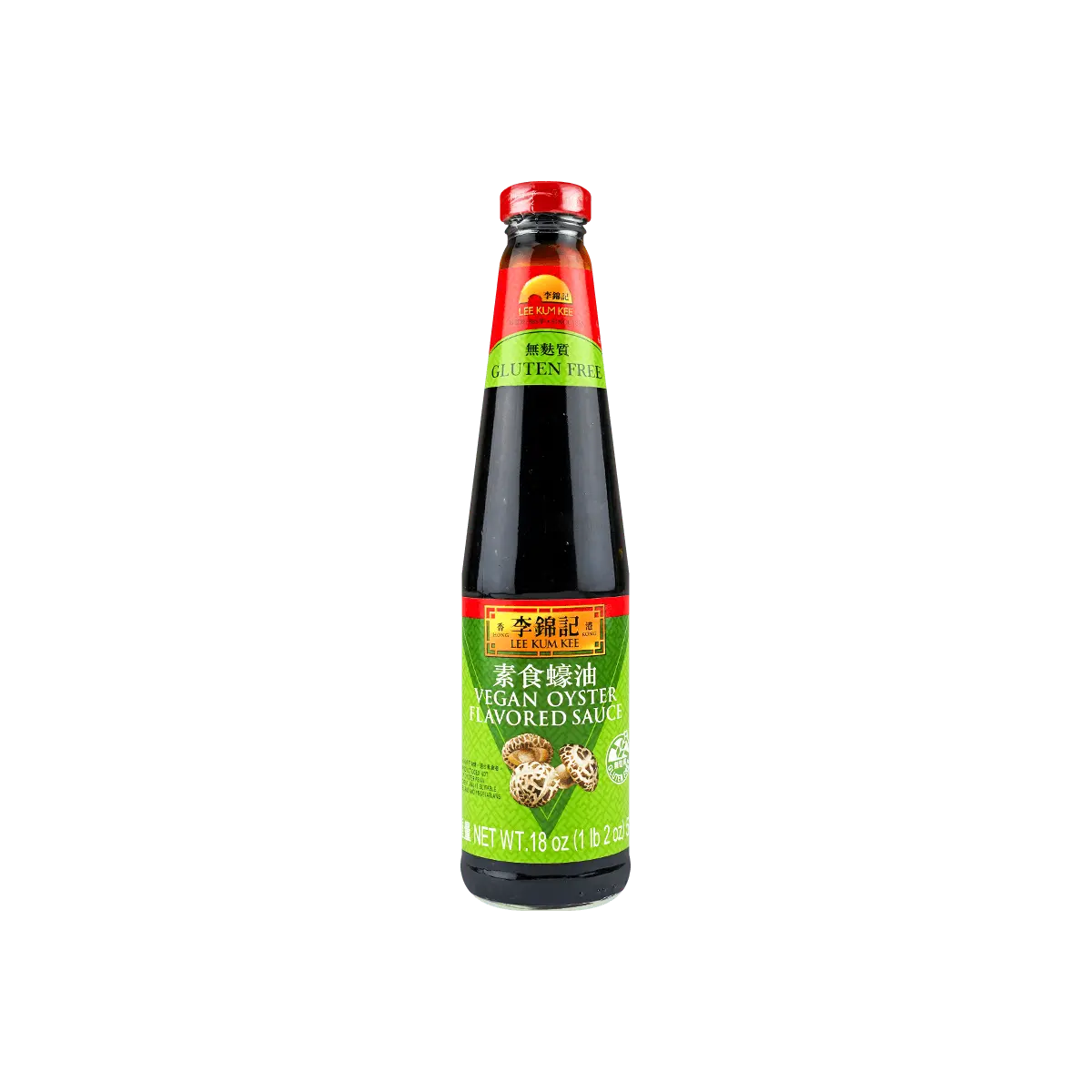 Lee Kum Kee Vegetarian Oyster Sauce 510g - Mushroom Flavored, Vegan Friendly, Premium Soy Sauce Base for Stir-fries & Asian Cuisine