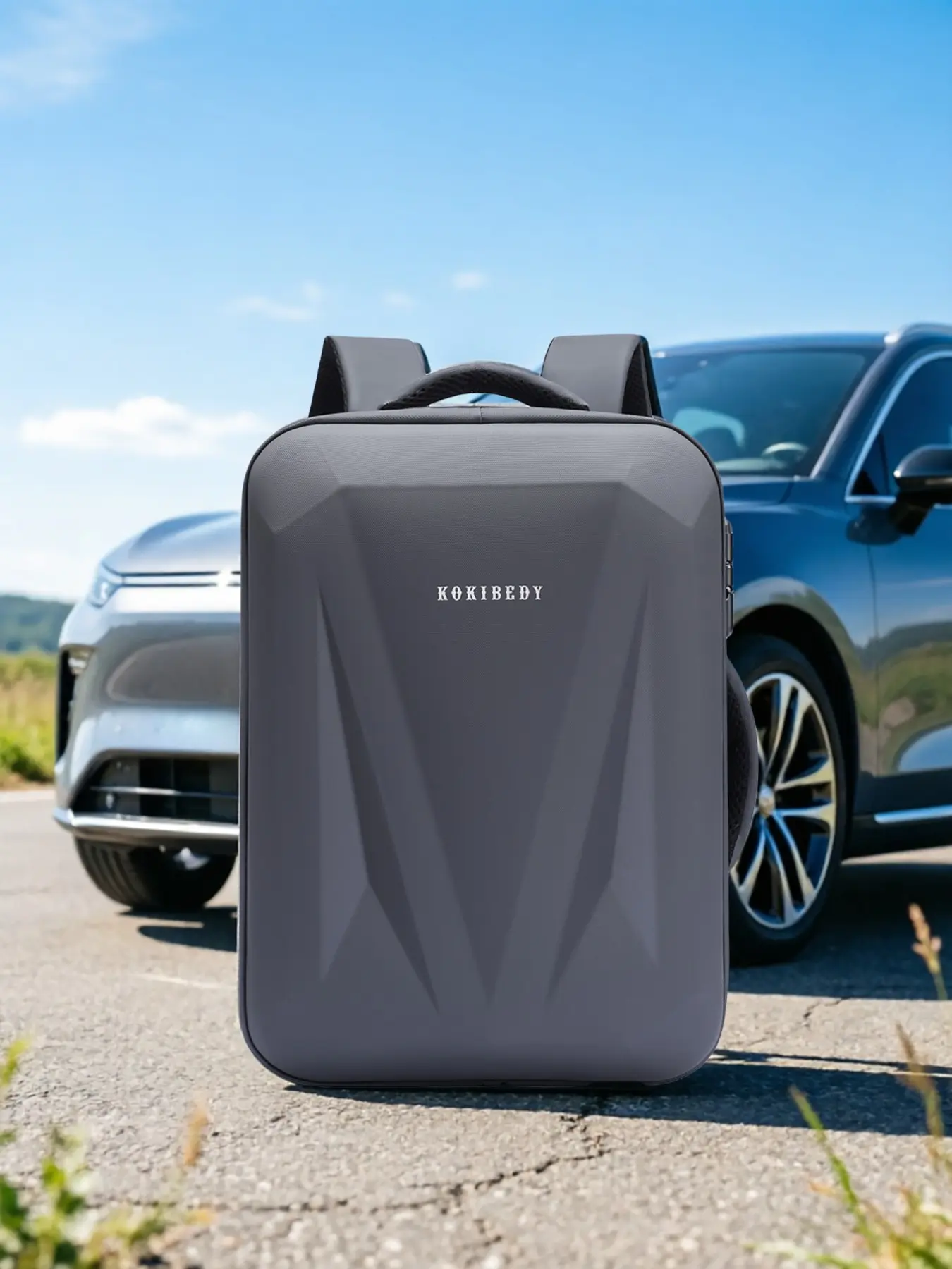 Back-To-School Backpack, Password-Protected Dual Shoulder Bag, Hard Shell Gaming Bag, Large Capacity Laptop Business Backpack
