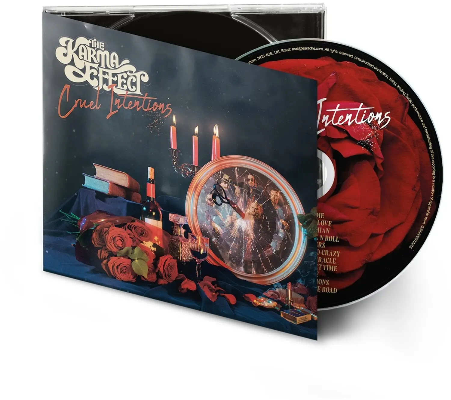 The Karma Effect Rock Band Music CD - Cruel Intentions, Explicit Content, Digipack Packaging