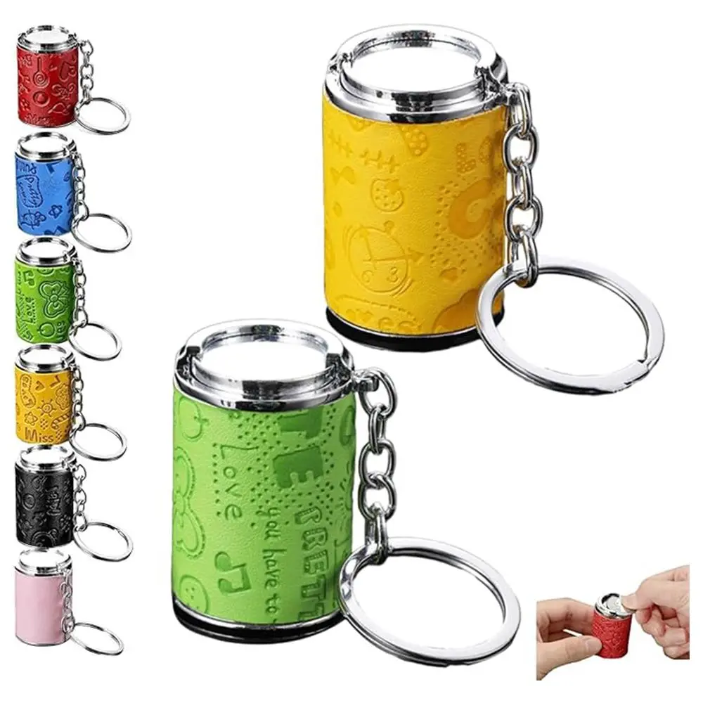 Mini Coin Bank 2-in-1 Fidget Stress Relief & Portable Coin Storage Loose Change Holder Secure Snap Closure Keychain Perfect for Daily Carry Satisfying Coin Drop Feel Piggy Bank