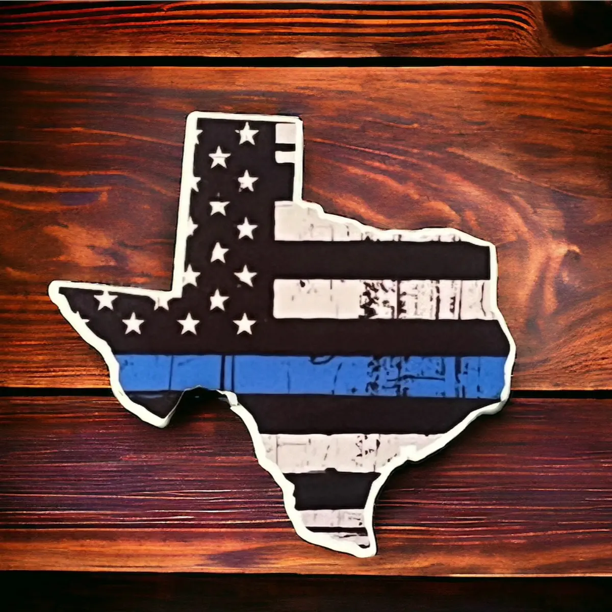 3 pack Thin blue line Texas Sticker 3 pack Thin blue line Texas Sticker