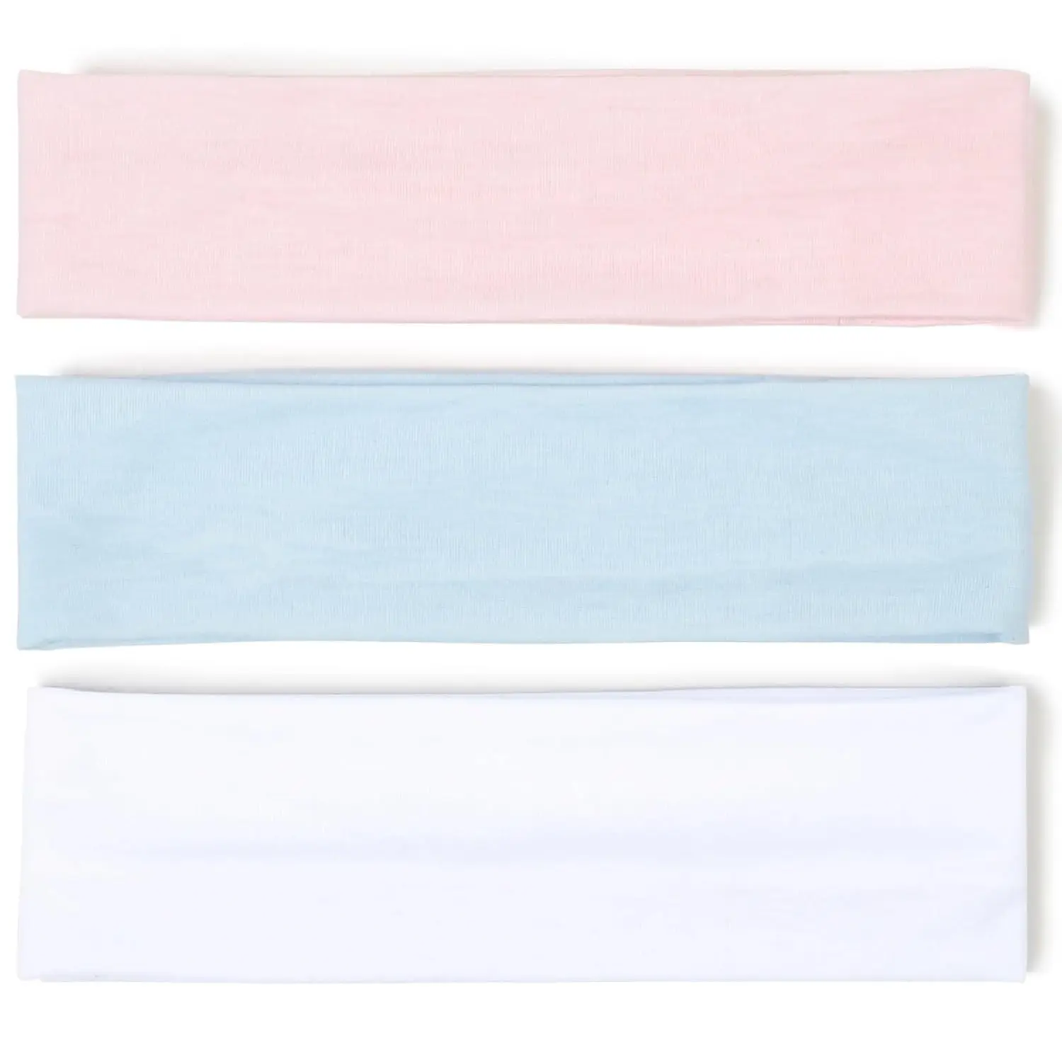 Stretchy Headbands for Women: Thin, Non-Slip  Bands for Yoga, Workout, and Everyday Wear - White, , Blue Hair Accessories