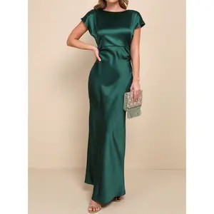 Lulus Captivating Presence Blush Pink Satin Cowl Back Maxi Dress