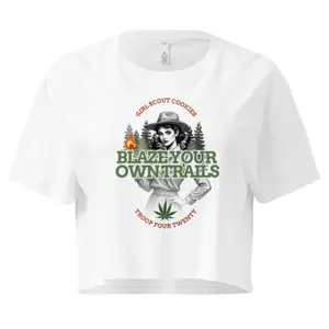 Troop Four Twenty GSC Crop Top - Cannabis Themed 420 Weed Apparel