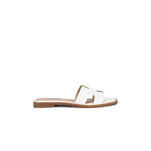 Steve Madden Hadyn Sandal in White Leather