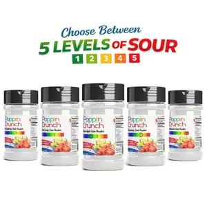Poppin Crunch 7 Ounce Sour Dust, Sour Candy Powder, Sour Seasoning – 5 Levels of Sour. 11 Explosive Flavors.