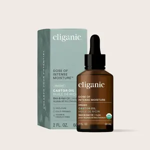 Organic Castor Oil for Hydrating and Moisturizing Haircare with Eyelash & Brow Kit Hydrate Repair Moisturize Comfort Vitamins Moisturizer