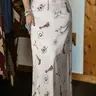 Women's Casual Western Style Satin Long Skirt, Womenswear High-Waisted Fitted Print Design, Elegant, All-Season Wearable, Boho Print Skirt, Perfect for Vacation & Daily, Vintage Hippie Skirt, Boho Skirts