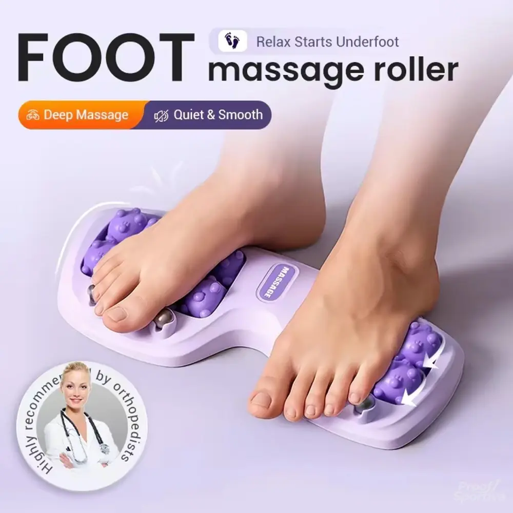 Portable Double Foot Massage Roller,Dual Foot Massage Roller Improved Circulation, Portable Feet Massager Tool for Home Office Use