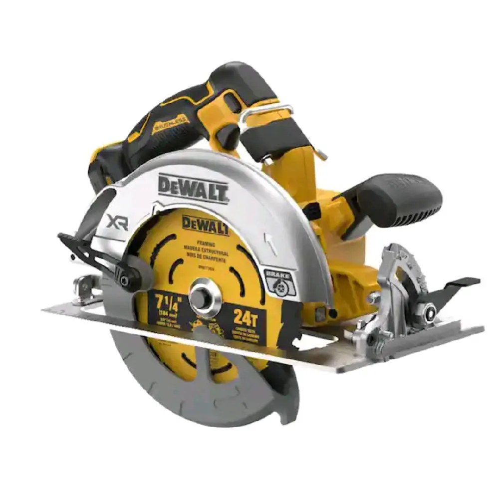 Dewalt 20V MAX XR Series 7-1/4 in Brushless Cordless Circular Saw Bare Tool - Wood Cutting Tool, Cordless Convenience, Efficient for DIY Projects