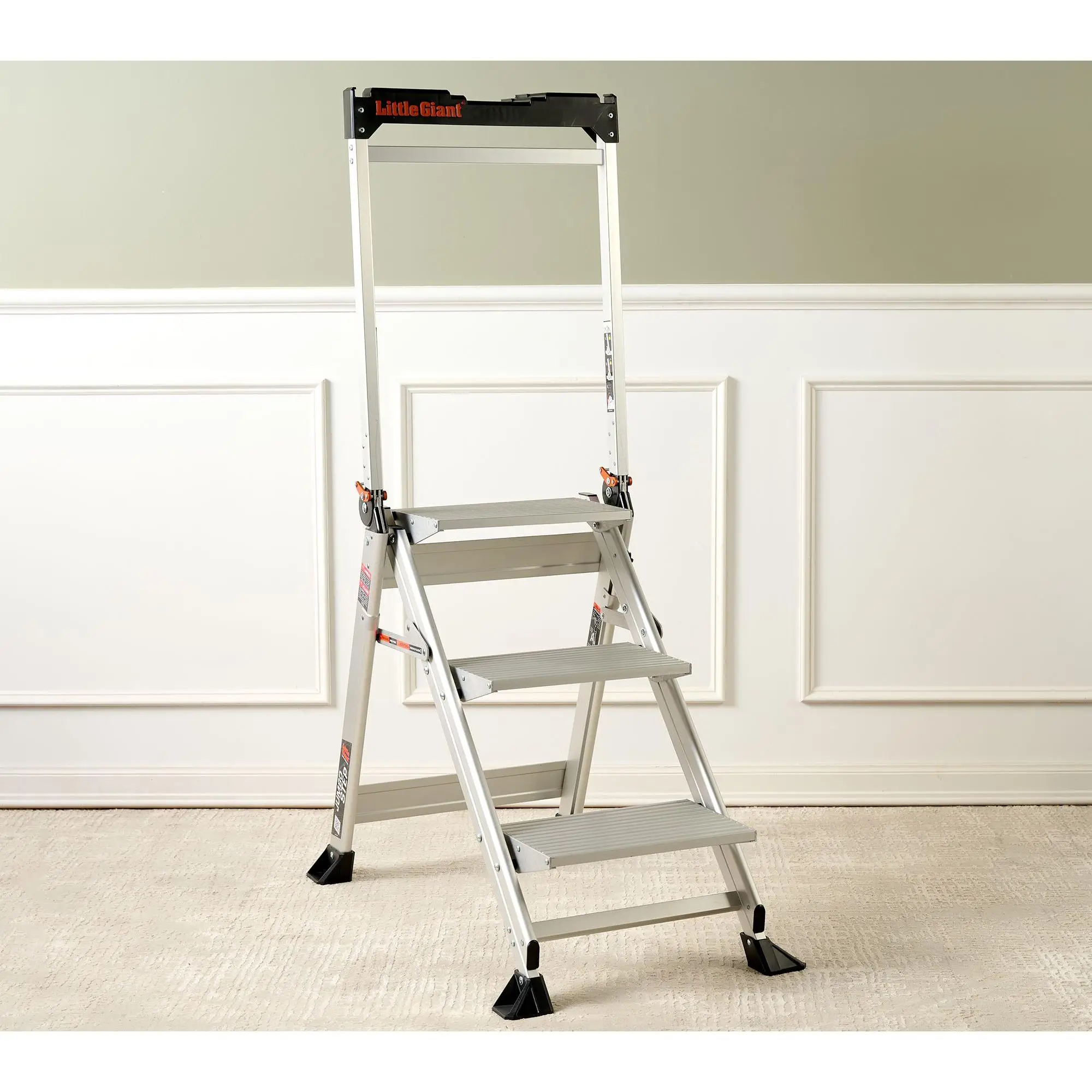 Little Giant Jumbo Step 3-Step Aluminum Step Ladder