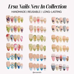 ErsaNails NEW IN Collection – Handmade Press-On Nails 10PCS | Acrylic, Reusable, Salon-Quality, Long-Lasting, Glossy Design