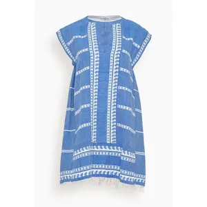 Elina Caftan in Tebibi Blue