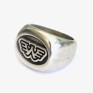 Waylon Jennings Flying W Ring - Sterling Silver or Bronze