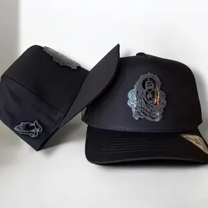 San Judas Tadeo Black SnapBack Baseball Cap with Unique Design and Adjustable Fit