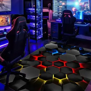 Game Themed Floor Mat, Non-slip Floor Carpet, Decorative Area Rug, Decorative Mat for Home Living Room Bedroom Game Room, Video Game Rug