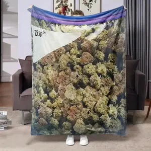 Dank Weed Theme Blanket, Soft Flannel Throw for Home Office Car, Art Decor Gift for Plant Lovers This Super Soft Flannel Blanket Is The Perfect Gift for Christmas and Lovers Soft Warm Cozy Throw for Bed Sofa Nap Travel, Cute Home Decor