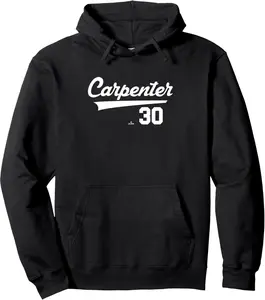 Player Name Swoosh Kerry Carpenter Detroit Baseball MLBPA Pullover Hoodie