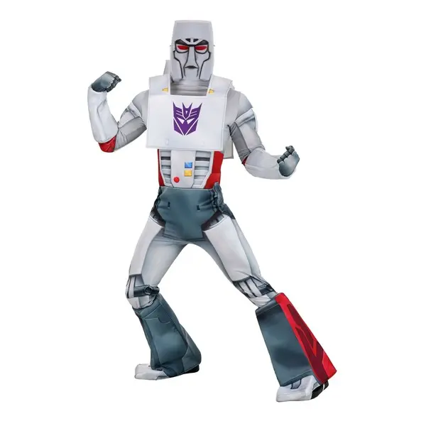 Transformers Adult Deluxe Retro Megatron Costume, Clothes, Jersey, Jumpsuit, Vest