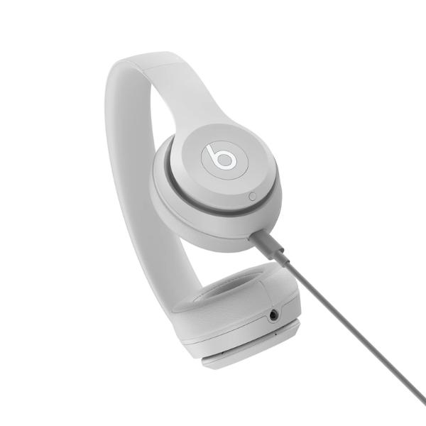 Beats Solo4 Wireless Headphones On-Ear Drenched Gray Bluetooth Audio Quality Sound for Music Lovers & Audiophiles Lithium Ion Battery Electronic