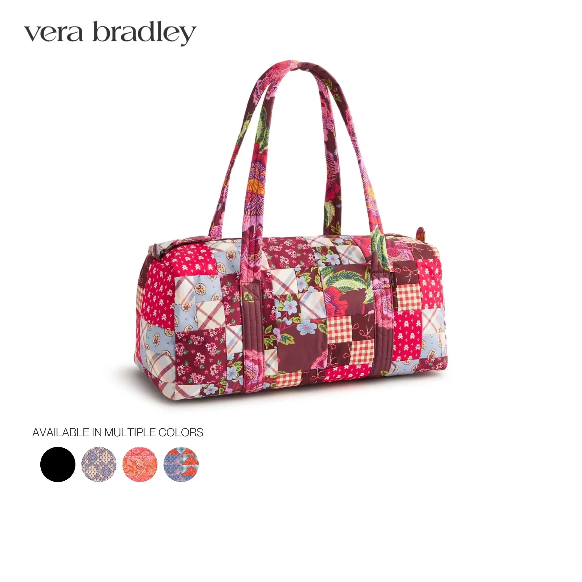 Vera Bradley Small Original Duffel, Compact Travel Bag with Organizer Pockets Vera Bradley Small Original Duffel, Compact Travel Bag with Organizer Pockets