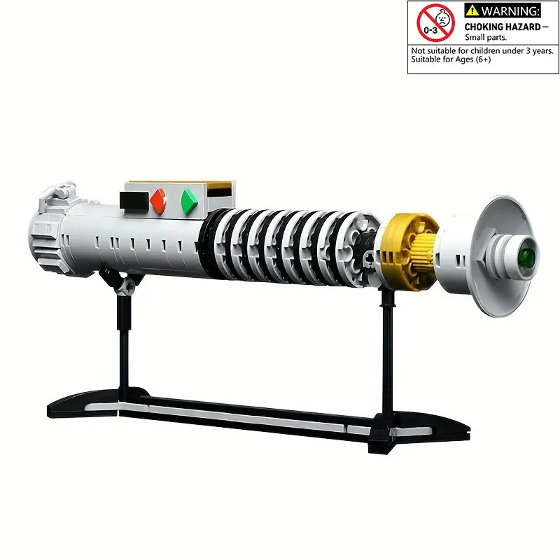 Space Wars Inspired Lightsaber Building Blocks, Building Block Sets, Building Block Kit, Buildable Blocks Kit, Bricker Build Sets, Building Block Model, 180pcs/set Building Blocks Toy with Stand Base, Creative and Educational Toy for Gifts, Crafts