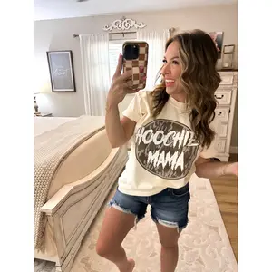Hoochie Mama Camo Comfort Colors Tee