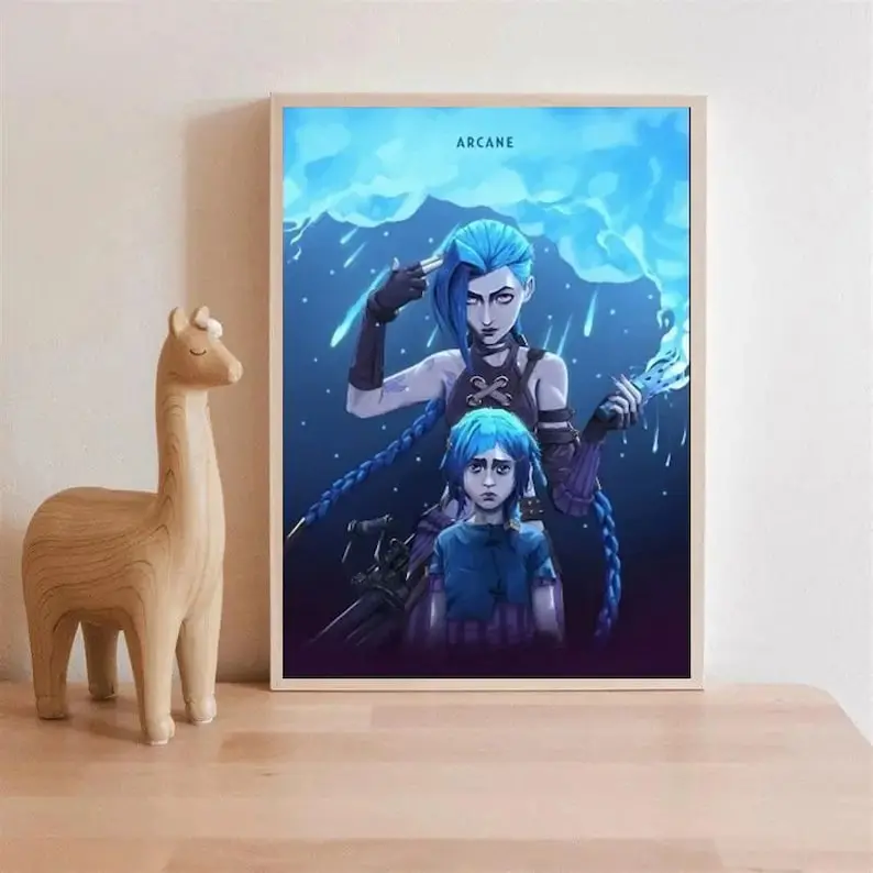 Arcane League Of Legends Season 1, Season 2 Movie Poster, No Frame