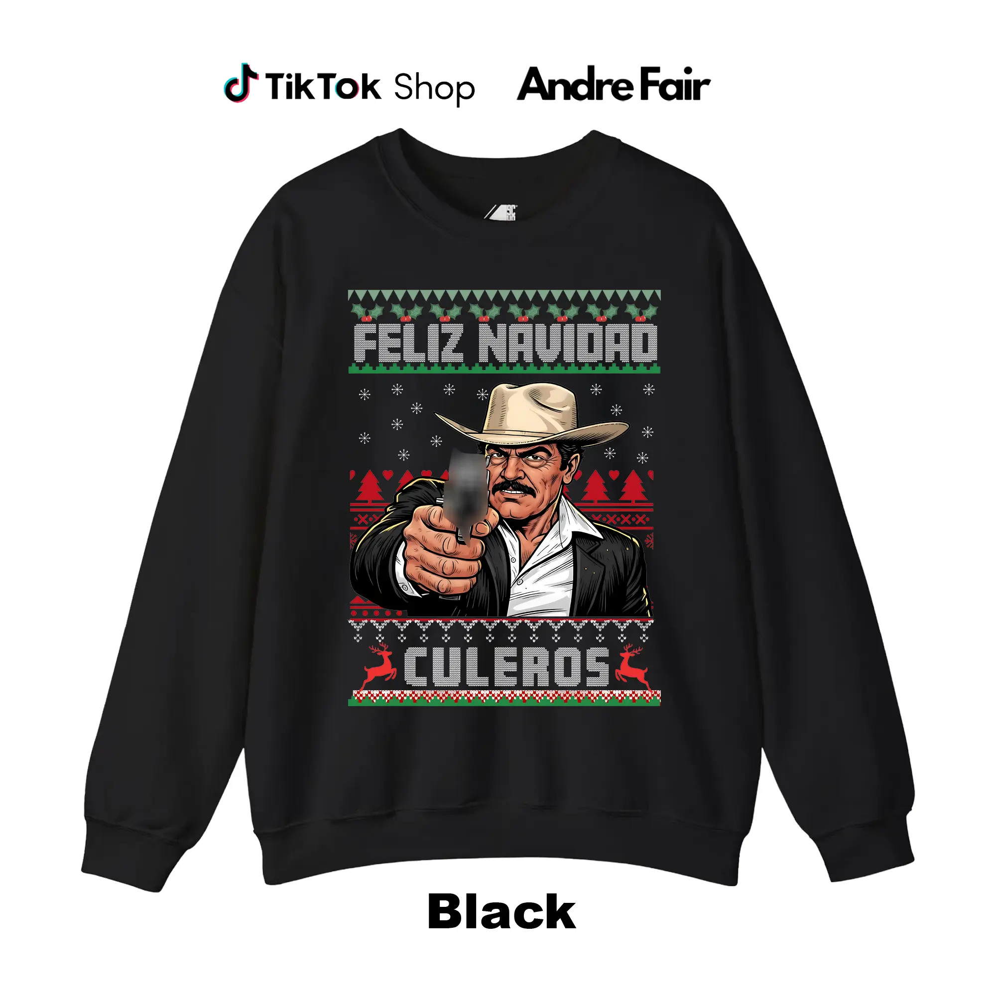 Beto El Mero León del Corrido Quintanilla Ugly Christmas Sweater / T-shirt, Christmas/Navidad
