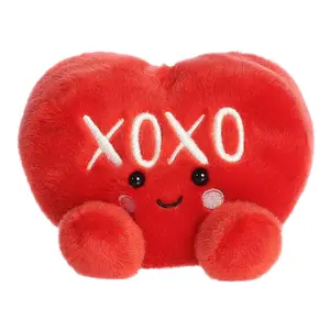 Palm Pals Adorable XOXO Candy Heart 5 inch Red Mini Soft Plush Collectable Stuffed Animal