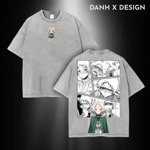 Sylphiette Oversized Tee | Mushoku Tensei Romance Edition | Streetwear for Fans of Shy Mages, Lost Memories & Anime That Glows Softly