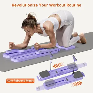 7-In-1 Foldable Pilates Reformer Board with Resistance Bands