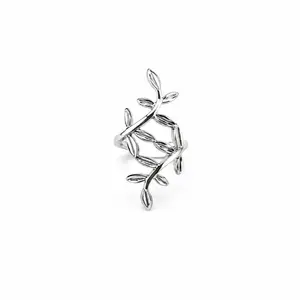 925 Sterling Silver Laurel Wreath Ear Cuff Earrings (1 set)