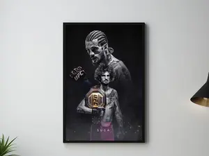 Sean O'Malley, Suga, Poster, UFC Poster, Poster Ideas, Fighter Poster, Athlete Motivation, Wall Decor, bantamweight champion, UFC295