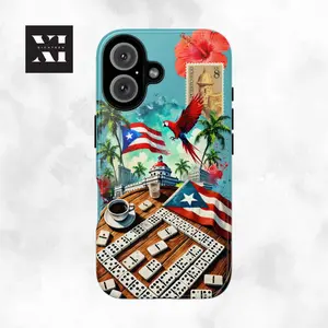 Puerto Rico Phone Case, Puerto Rican Dominoes Case, Matte or Glossy Case