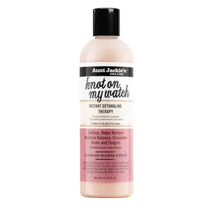 Aunt Jackie's Curls and Coils Knot On My Watch Instant Hair Detangling Therapy for Natural Curls, Coils and Waves, Enriched with Shea Butter, 12 oz