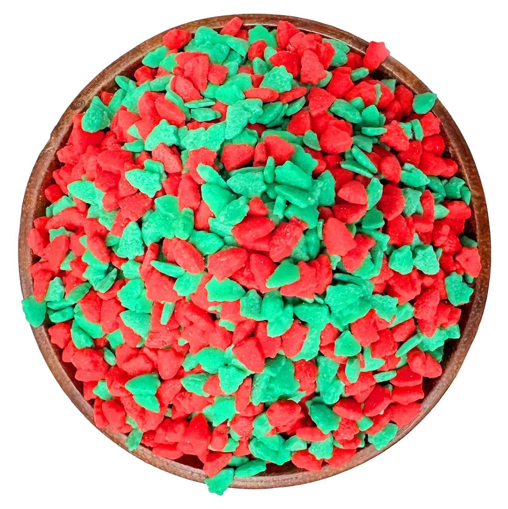 NY Spice Shop - Red & Green Christmas Tree Sprinkles - 8oz, 1lb, 3lb, 5lb - Elegant Christmas-Themed Baking Decor - Classic Sweet Confection Flavor - Crunchy, Smooth Decorative Sugar Sprinkles - Premium Dessert Enhancement